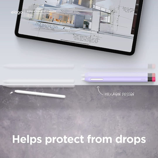 Elago Stylus Case Classic for Apple Pencil 2nd Gen in Lavender color
