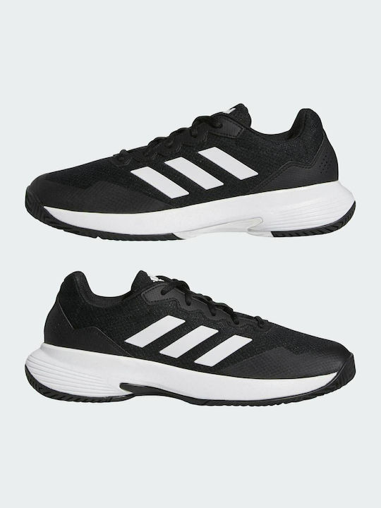 adidas Gamecourt 2.0 Men's Tennis Shoes for Hard Courts Core Black / Cloud White