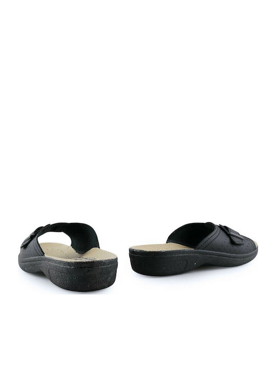 Platforme Dama în Stil Pantofi Slip On Negru