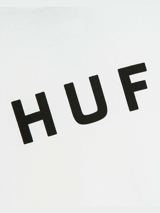 HUF Essentials Og Herren T-Shirt Kurzarm White Black