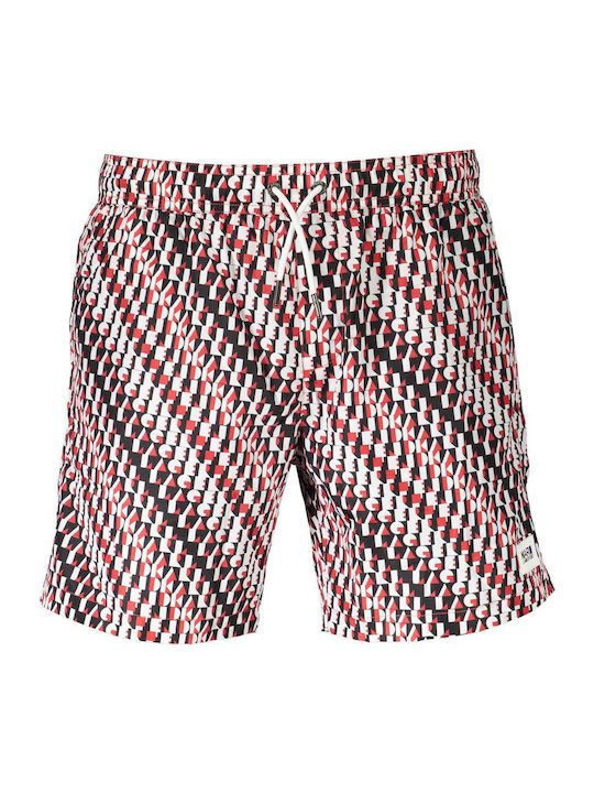 Men's Swimwear Shorts Black / Red with Patterns