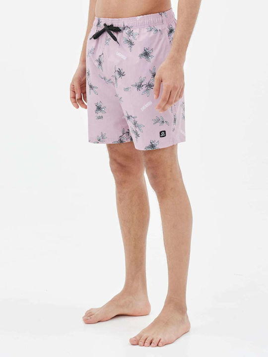 Men's Swimwear Shorts Pink With Patterns