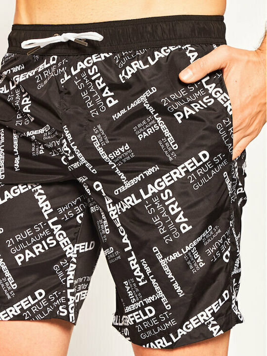 Men's Swimwear Shorts Black with Patterns