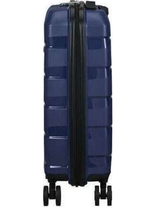 American Tourister Air Move Spinner Cabin Travel Suitcase Hard Blue with 4 Wheels Height 55cm 139254-1552