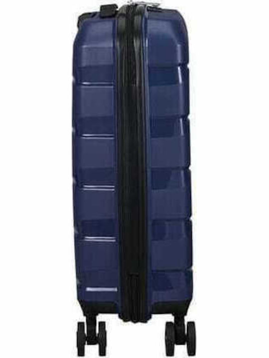 American Tourister Air Move Spinner Cabin Travel Suitcase Hard Blue with 4 Wheels Height 55cm 139254-1552