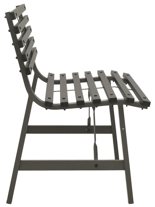Bench Outdoor Metal Black 110x59x76.5cm