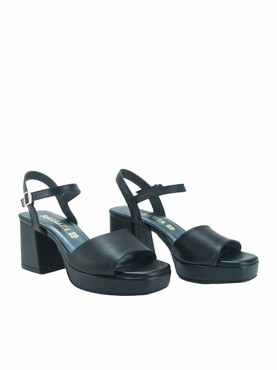 Leather Sandals Black