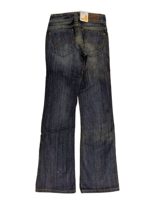 Lee Niedrig tailliert Damenjeanshose Schlaghose in Schlanker Passform Dark Blue