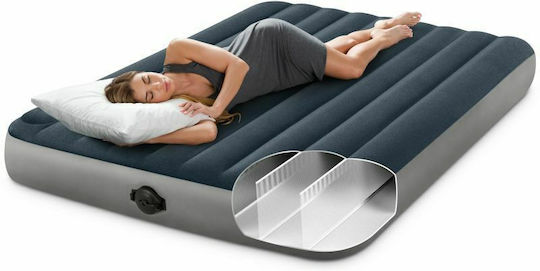 Intex Intex Doppel-Inflatable Camping-Luftmatratze mit Integrierter Dura-Beam Pumpe 203x152x25cm