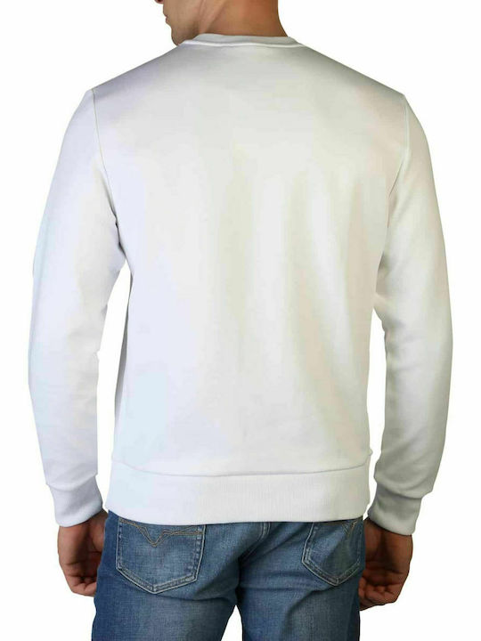 Calvin Klein Men's Sweatshirt with Hood and Pockets White