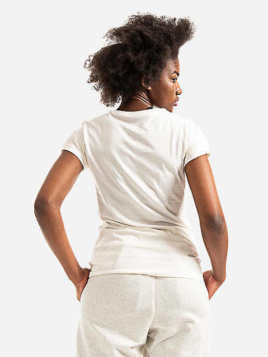 New Balance Essentials Stacked Γυναικείο Αθλητικό T-shirt Λευκό