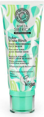 Natura Siberica Bereza Polar White Birch porenminimierend Gesichtsmaske für das Gesicht für Reinigung 100ml