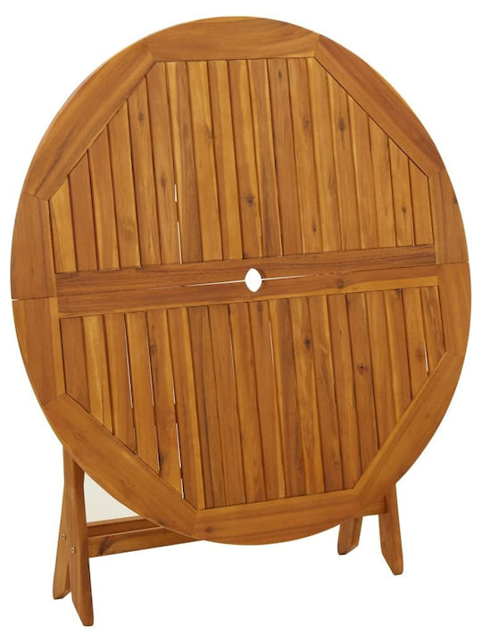 Outdoor Table Made of Acacia Foldable 110x110x75cm