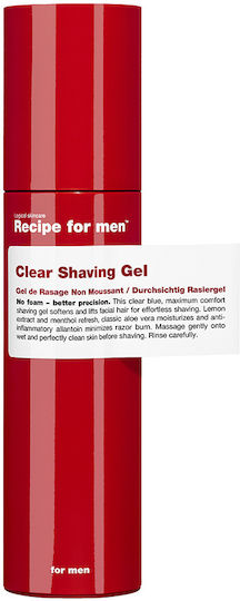 Recipe For Men Clear Shaving Gel Gel Ξυρίσματος 100ml