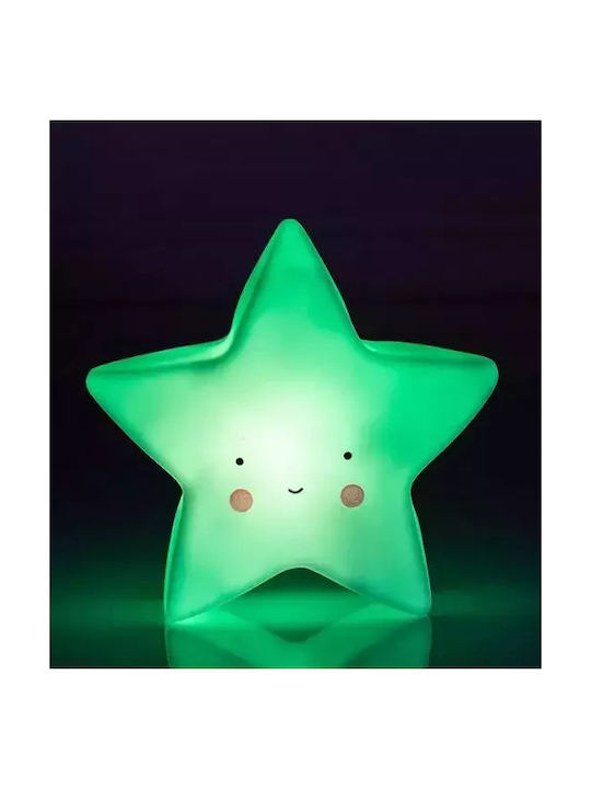 Interbaby Led Παιδικό Διακοσμητικό Φωτιστικό Αστεράκι Μπλε 15.5x8.3x9.2εκ.