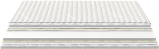 Greco Strom Mattress Topper Memory King Size Memory Foam with Removable Cover & Elastic Straps 190x200cm