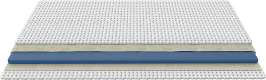 Greco Strom Matratzentopper Viscoool Halb-Doppel Memory-Schaum mit Abnehmbarem Bezug & Gummibändern 110x200x5cm