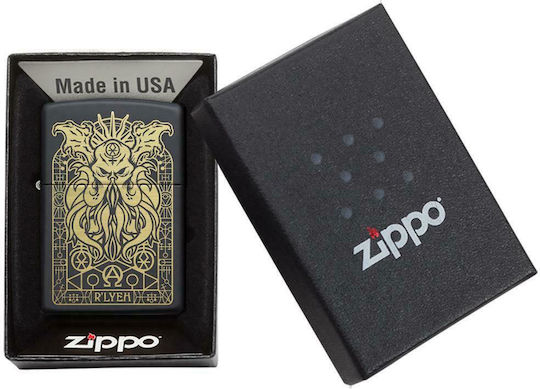 Zippo Monster Winddicht Feuerzeug Flamme in Gold Farbe
