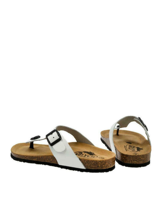 Bolero Leather Women's Flat Sandals Anatomic Rust White