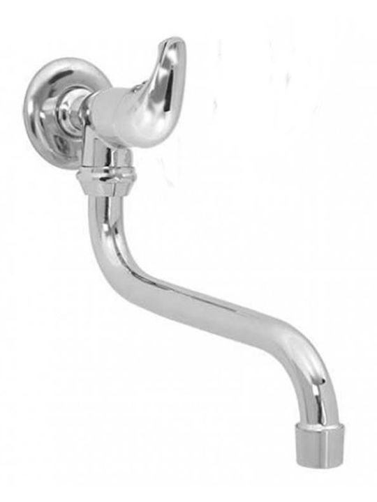 Truva Narin Kitchen Faucet Wall Silver