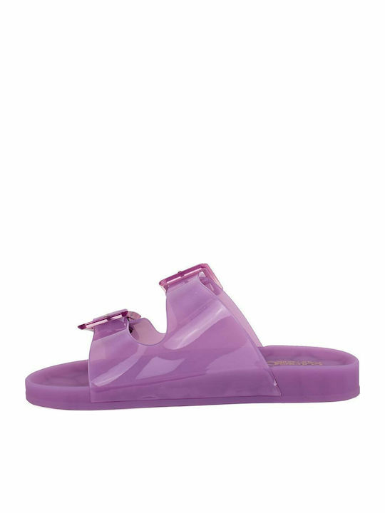 Șlapi În Culoare Violet