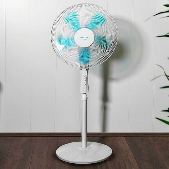 Cecotec Forcesilence 520 Power Ανεμιστήρας Ορθοστάτης 50W Διαμέτρου 40cm Λευκός