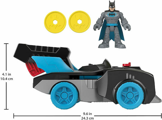 Φιγούρα Δράσης Batmobile Batman με Φως για 3+ Ετών