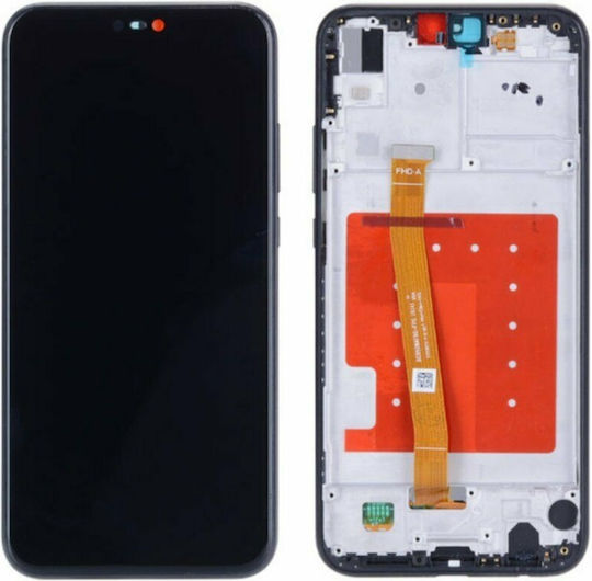 Οθόνη με Μηχανισμό Αφής και Πλαίσιο για Huawei P20 Lite (Μαύρο)