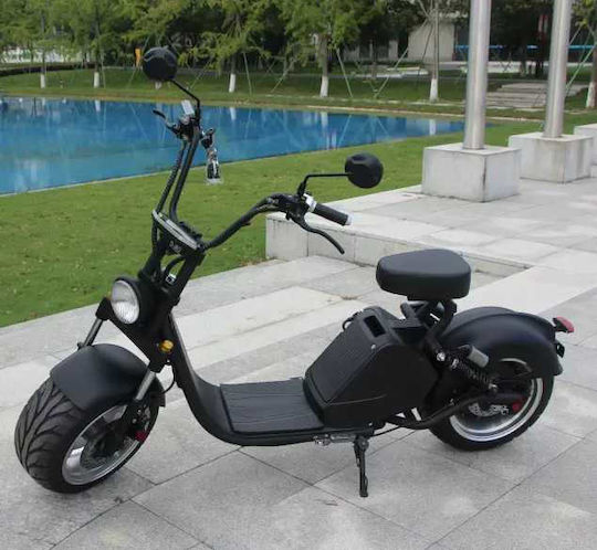 Harley Scooter Electric Putere 1500W Negru Culoare