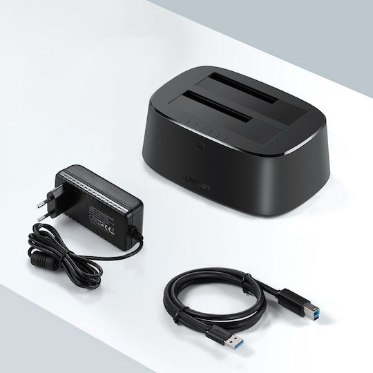 Ugreen Docking Station for 2 Hard Drives SATA 2.5" / 3.5" with Connection USB 3.0 (50857)