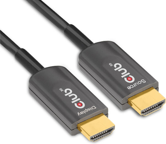 Club3D HDMI 2.1 Ultra High Speed 48Gbps 4K 120Hz HDR VRR Cable HDMI male - HDMI male 15m Μαύρο