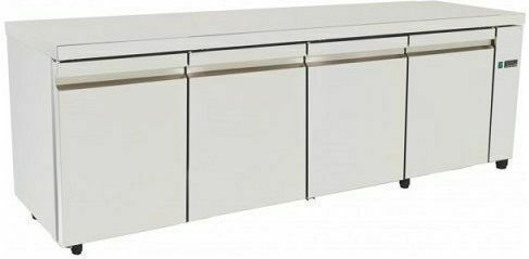 Niki Inox Werkbank-Kühlschrank ohne Kompressor H88xB195xT70cm