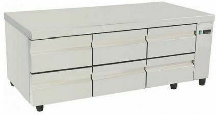 Niki Inox Werkbank-Kühlschrank ohne Kompressor H64xB150xT60cm