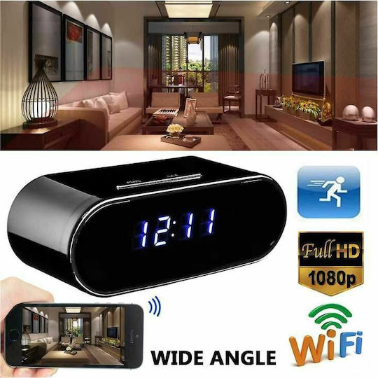 Hidden Camera WiFi Clock 1080p