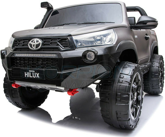 Toyota Hilux Две Места с Дистанционно Управление Лицензиран 12 Волта Сив за 1+ Години