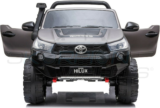 Toyota Hilux Две Места с Дистанционно Управление Лицензиран 12 Волта Сив за 1+ Години