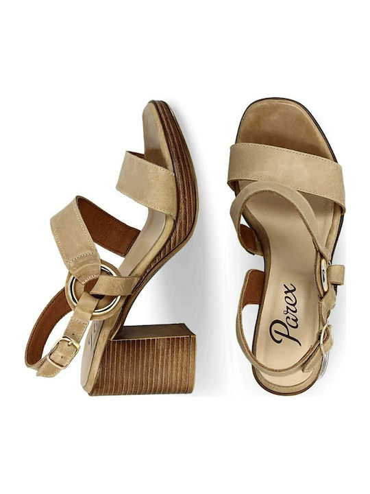 Leder Sandalen Beige