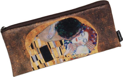 Fridolin Klimt The Kiss Pencil Case with 1 Compartment Orange