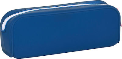 Benetton Pencil Case Barrel with 1 Compartment Blue S4305618