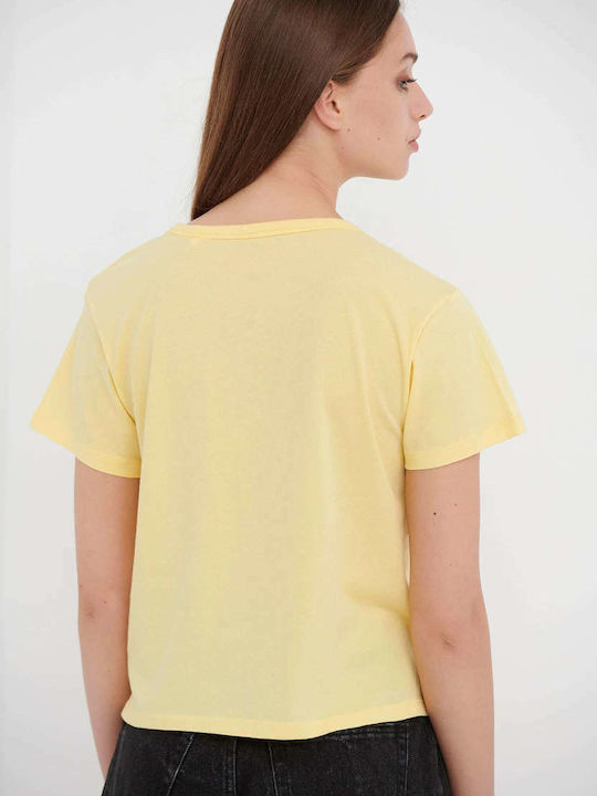 Funky Buddha Damen T-shirt Lemon Drop