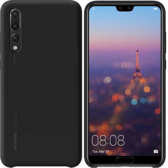 Huawei Back Cover Silicon Negru (Huawei P20 Pro)