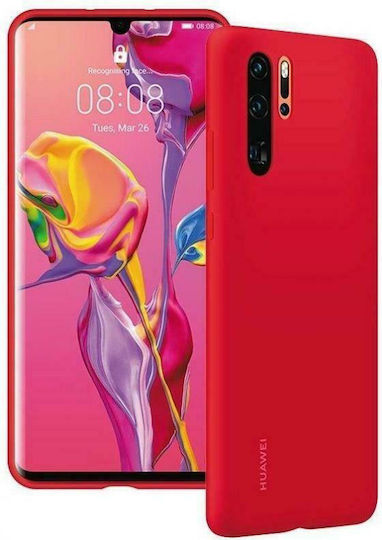 Huawei Silicon Case Back Cover Σιλικόνης Κόκκινο (Huawei P30 Pro)