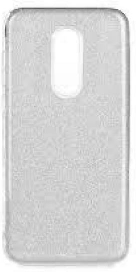 Forcell Shining Umschlag Rückseite Silikon Silber (Redmi 5 Plus)