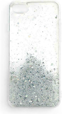 Wozinsky Star Glitter Silicone Back Cover Durable Transparent (iPhone SE 2022/2020/8/7)