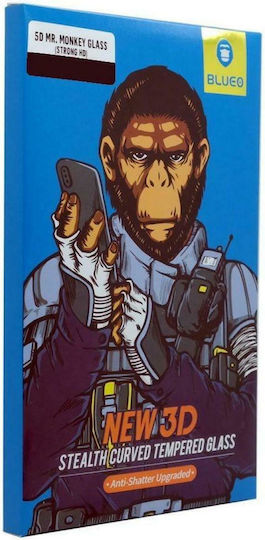 5D Mr. Monkey Full Face Tempered Glass Black (Mi 8)