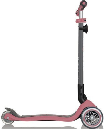 Globber Kids Foldable Scooter Go-Up Deluxe 3-Wheel with Seat for 15 Months Pink