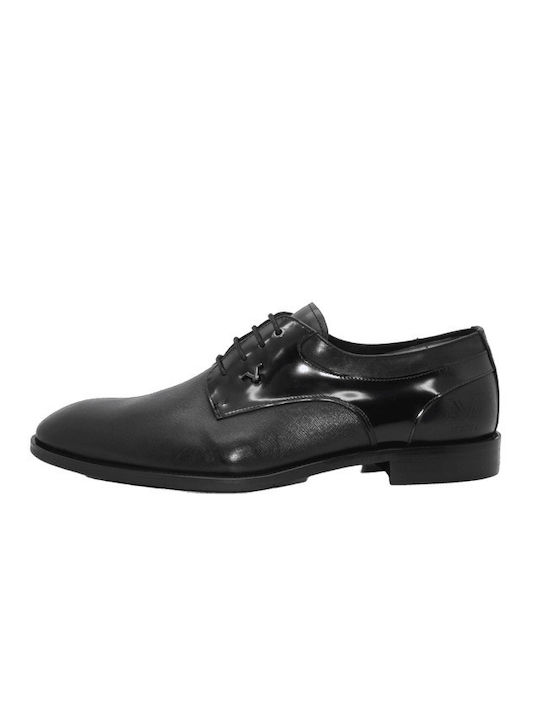 Versace Men's Leather Dress Shoes Black