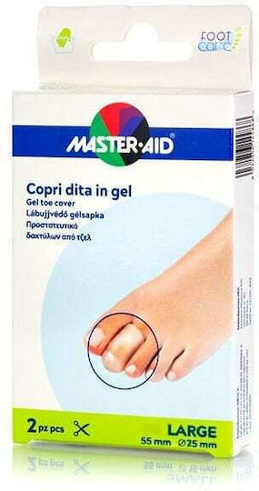 Master Aid Gel Toe Cover Callus Gel Patches Large 2pcs