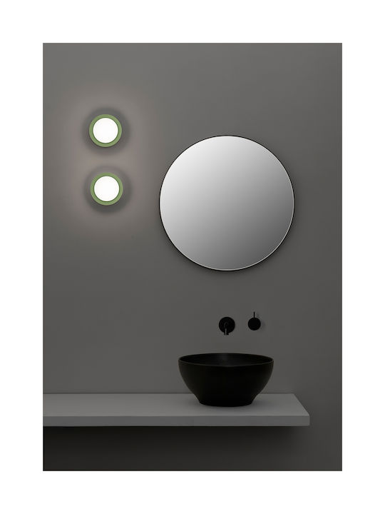 Faro Barcelona May Modern Lamp Wall with Integrated LED and Warm White Light Green 12x12cm