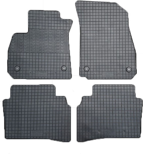 Cik Set of Front and Rear Mats 4pcs for Opel Insignia 2017+ Black
